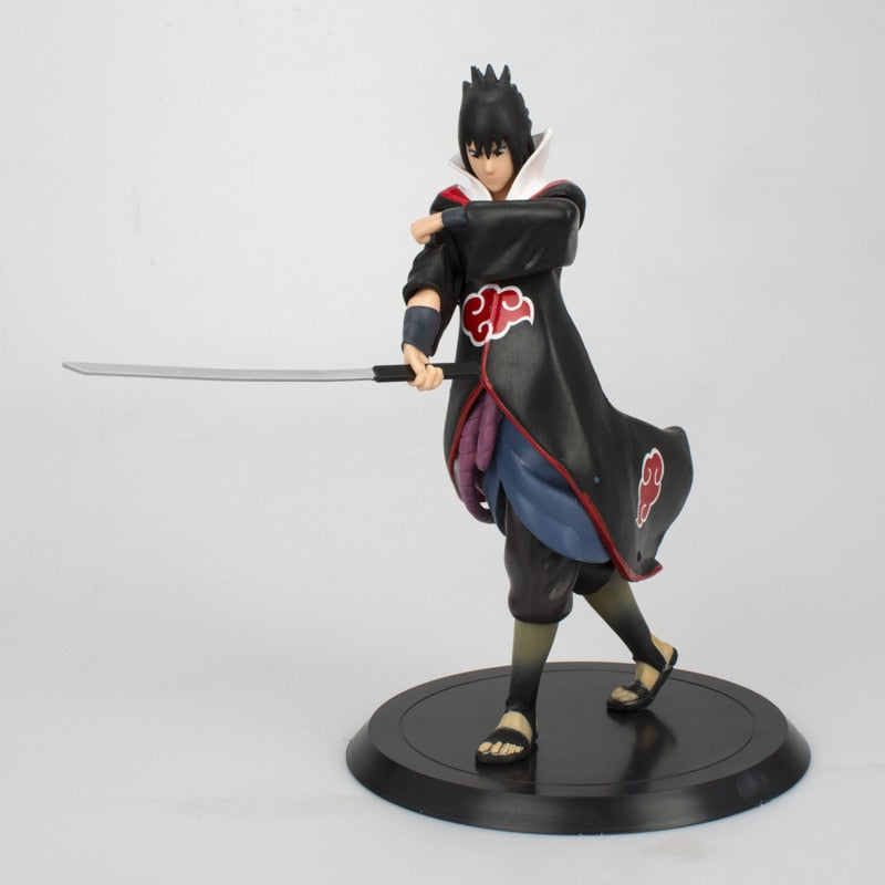 Action figure - Anime: Naruto shippuden - Uchiha Madara - Uchiha Sasuke - pvc - 18cm